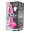 SILEXD - MODÈLE 1 PÉNIS RÉALISTE PREMIUM SILICONE SILEXPAN ROSE FLUORESCENT 17.5 CM