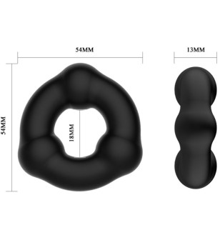 CRAZY BULL - BAGUE EN SILICONE SUPER DOUX AVEC NODULES