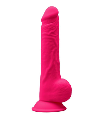 SILEXD - MODÈLE 1 PÉNIS RÉALISTE PREMIUM SILEXPAN SILICONE FUCHSIA 24 CM