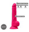 SILEXD - MODÈLE 1 PÉNIS RÉALISTE PREMIUM SILEXPAN SILICONE FUCHSIA 24 CM