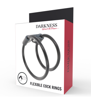 DARKNESS - ANNEAU PÉNIS DOUBLE FLEXIBLE