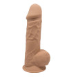 SILEXD - MODÈLE 1 PÉNIS RÉALISTE PREMIUM SILEXPAN SILICONE CARAMEL 21.5 CM