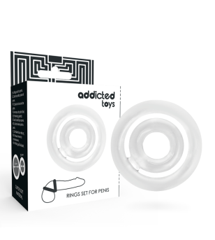 ADDICTED TOYS - POTENZ - PÉNIS C-RING CLAIR