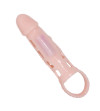BAILE - COUVERTURE DEXTENSION DE PÉNIS AVEC VIBRATION ET SANGLE NATURELLE 13,5 CM