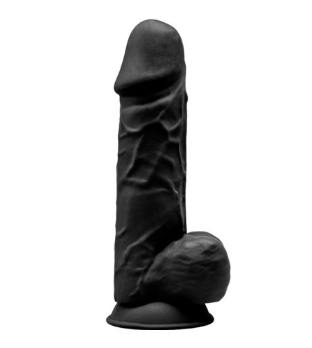 SILEXD - MODÈLE 1 PÉNIS RÉALISTE PREMIUM SILEXPAN SILICONE NOIR 21.5 CM