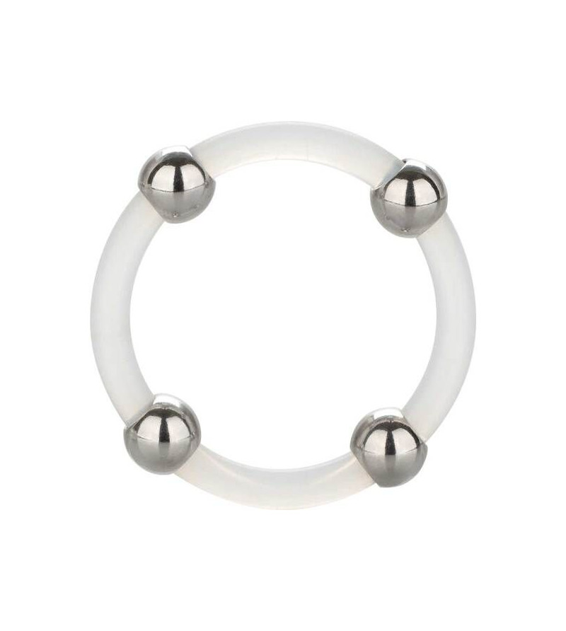 CALEXOTICS - BAGUE EN SILICONE PERLÉE ACIER L