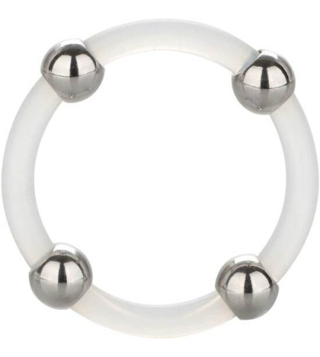 CALEXOTICS - BAGUE EN SILICONE PERLÉE ACIER L