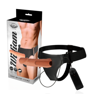 HARNESS ATTRACTION - WILLIAN HOLLOW RNES AVEC VIBRATEUR 17 CM -O- 4.5 CM