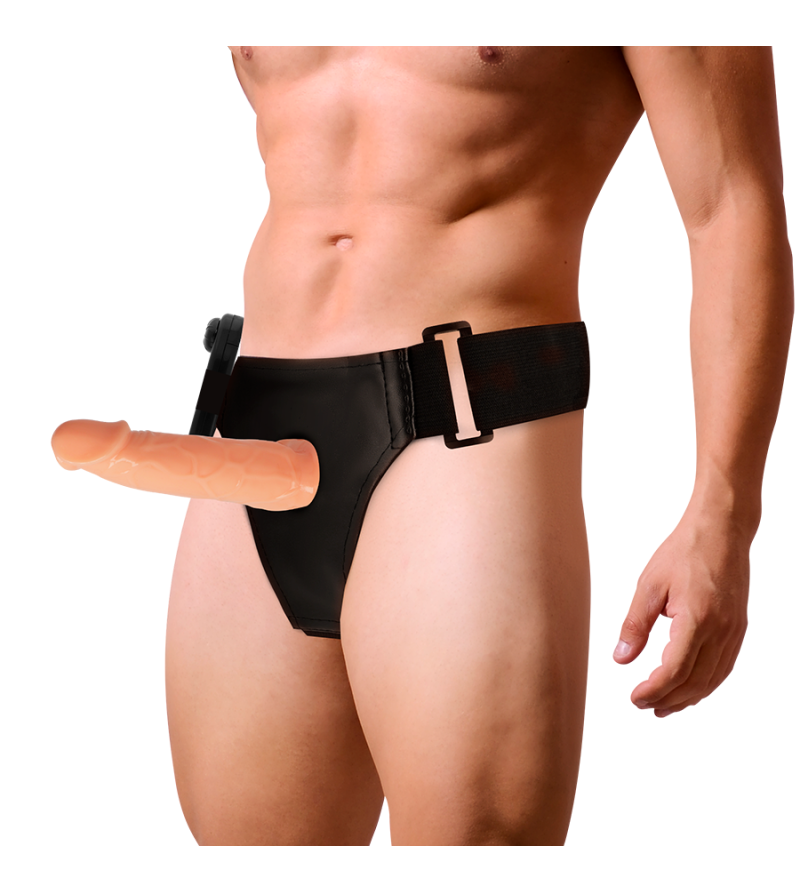 HARNESS ATTRACTION - WILLIAN HOLLOW RNES AVEC VIBRATEUR 17 CM -O- 4.5 CM