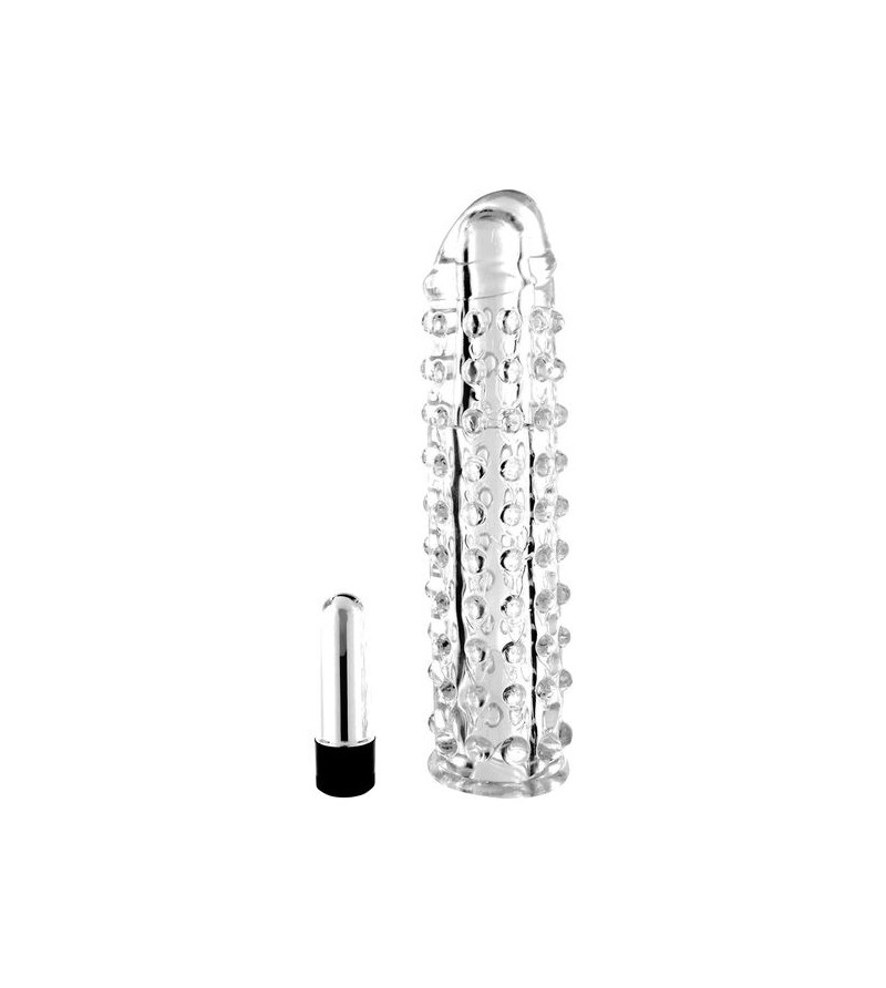 SEVEN CREATIONS - COUVRE-PÉNIS AVEC VIBRATION TRANSPARENTE