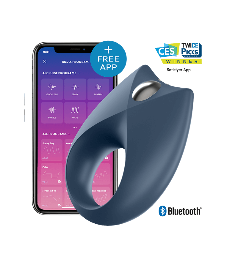 SATISFYER - APPLICATION PUISSANTE DE VIBRATEUR  UN ANNEAU ROYAL