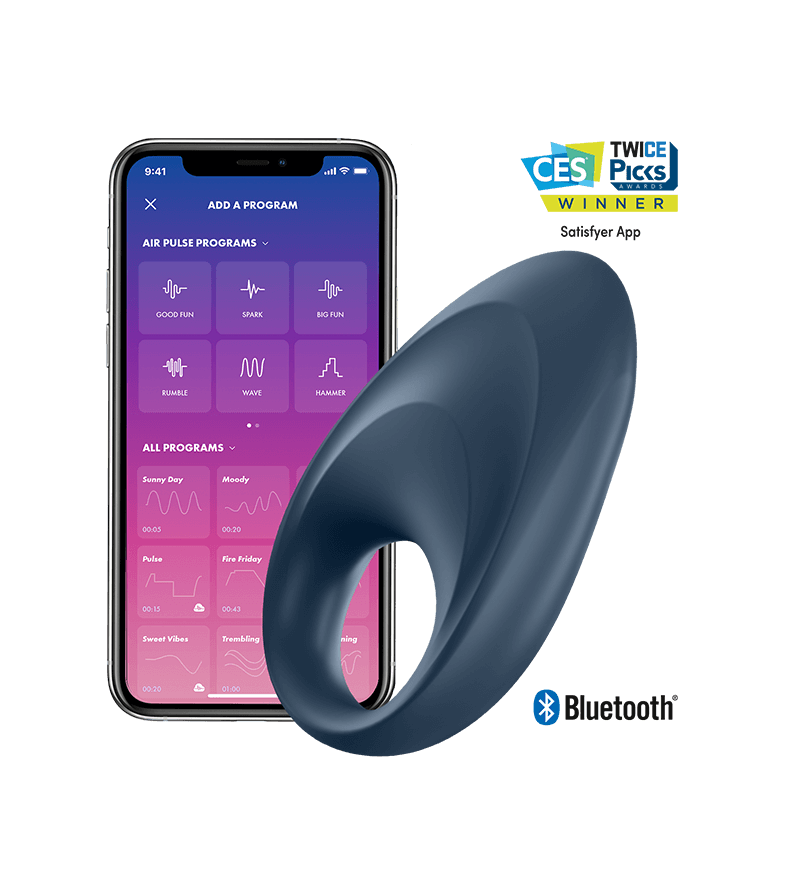 SATISFYER - APPLICATION DE VIBRATEUR  UN ANNEAU MIGHTY