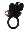 COQUETTE CHIC DESIRE - COCKRING PAPILLON AVEC VIBRATEUR NOIR/ OR