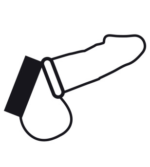 DARKNESS - ANNEAU MÉTALLIQUE POUR LE PÉNIS ET LES TESTICULES