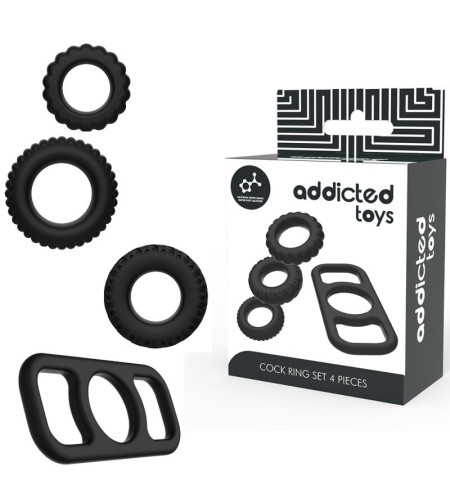 ADDICTED TOYS - ENSEMBLE DANNEAU PÉNIAL 4 PIÈCES