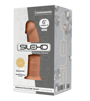 SILEXD - MODÈLE 2 PÉNIS RÉALISTE PREMIUM SILEXPAN SILICONE CARAMEL 15 CM