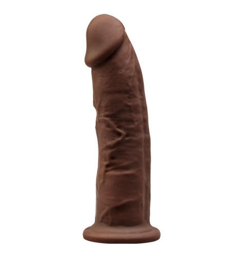 SILEXD - MODÈLE 2 PÉNIS RÉALISTE PREMIUM SILEXPAN SILICONE MARRON 15 CM