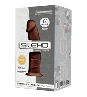 SILEXD - MODÈLE 2 PÉNIS RÉALISTE PREMIUM SILEXPAN SILICONE MARRON 15 CM