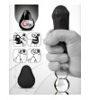 G-VIBE - OEUF MASTURBATEUR TEXTURÉ RÉUTILISABLE NOIR