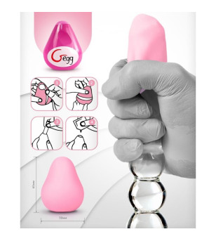 G-VIBE - MASTURBATEUR TEXTURÉ RÉUTILISABLE OEUF ROSE