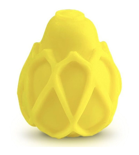 G-VIBE - OEUF MASTURBATEUR TEXTURÉ JAUNE RÉUTILISABLE