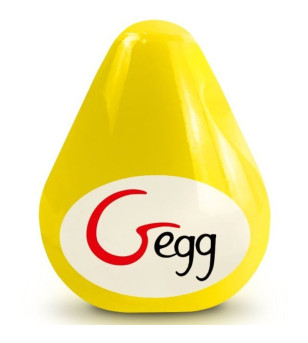 G-VIBE - OEUF MASTURBATEUR TEXTURÉ JAUNE RÉUTILISABLE
