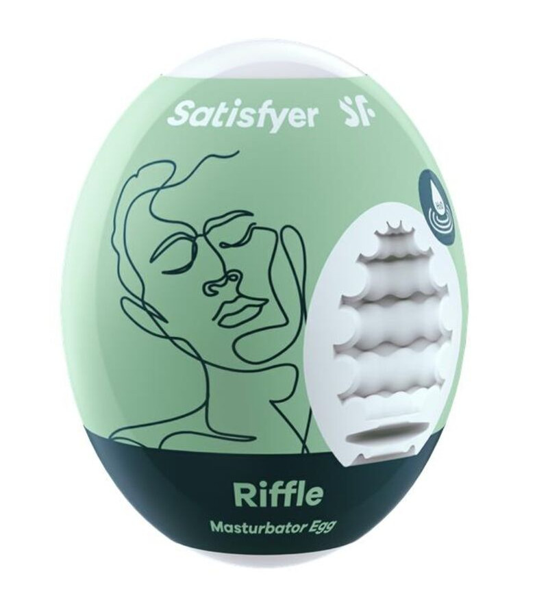SATISFYER - OEUF DE MASTURBATEUR RIFFLE