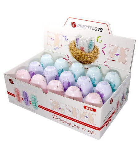 PRETTY LOVE - OEUF MASTURBATEUR DOUBLE FACE 15 UNITÉS