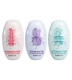 PRETTY LOVE - OEUF MASTURBATEUR DOUBLE FACE 15 UNITÉS