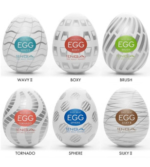 TENGA - PACK OEUFS MASTURBATEUR EASY BEAT 6 UNITÉS