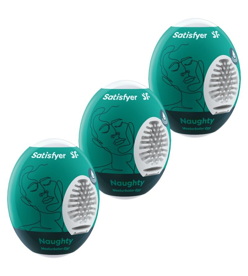 SATISFYER - 3 OEUFS MASTURBATEURS NAUGHTY