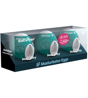 SATISFYER - 3 OEUFS MASTURBATEURS NAUGHTY