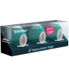 SATISFYER - 3 OEUFS MASTURBATEURS NAUGHTY