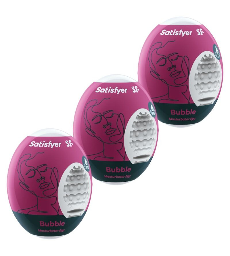 SATISFYER - 3 OEUFS MASTURBATEURS BUBBLE