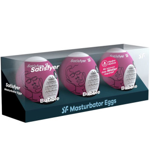 SATISFYER - 3 OEUFS MASTURBATEURS BUBBLE