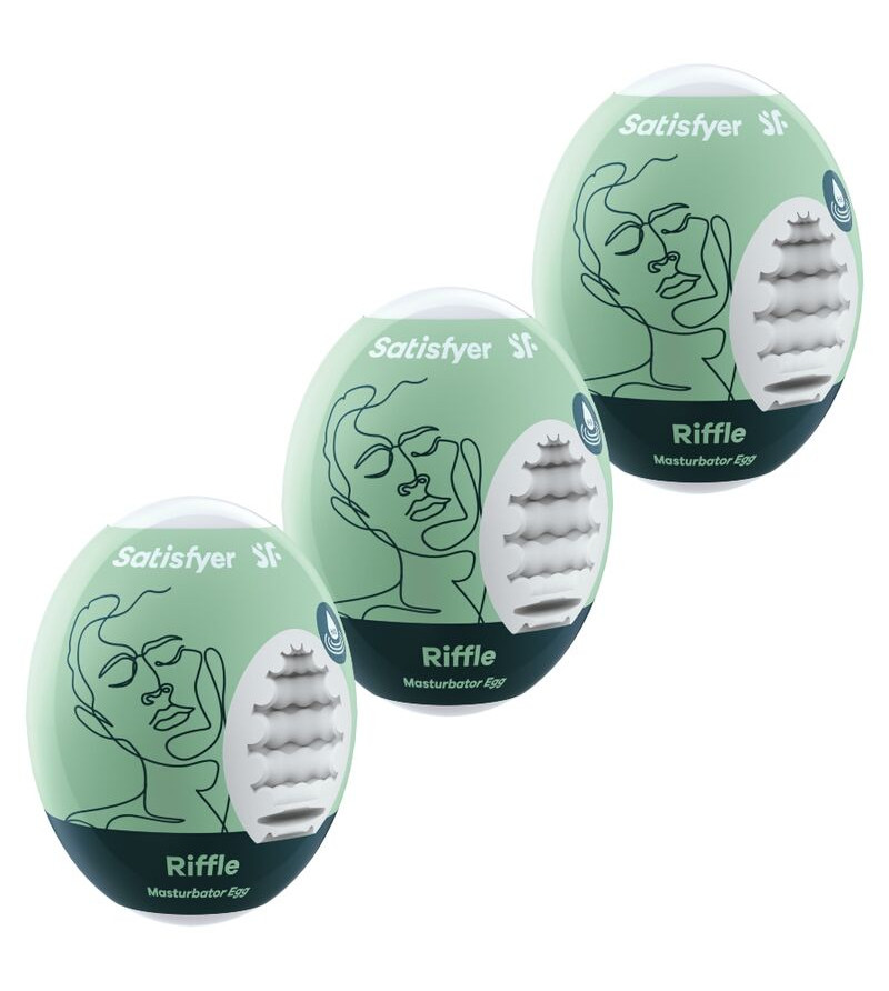 SATISFYER - 3 OEUFS MASTURBATEURS RIFFLE
