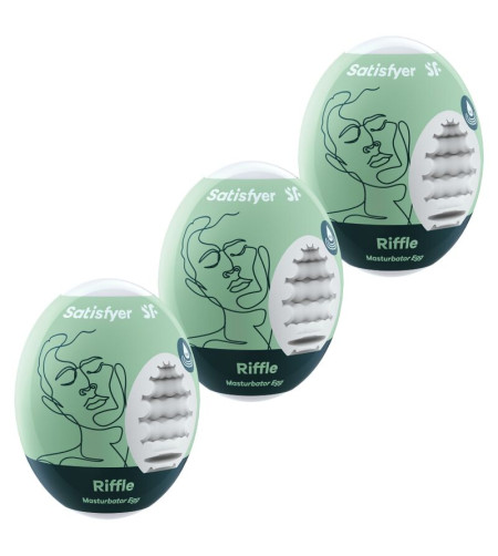 SATISFYER - 3 OEUFS MASTURBATEURS RIFFLE