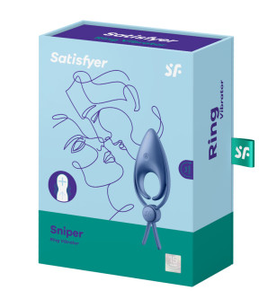 SATISFYER - VIBRATEUR  ANNEAU SNIPER NOIR