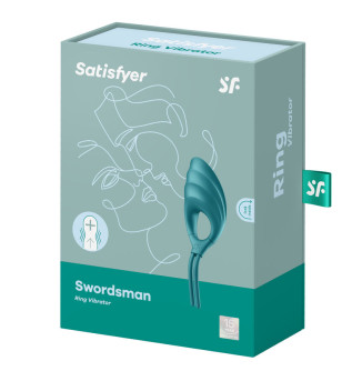 SATISFYER - VIBRATEUR ANNEAU SWORDSMAN BLEU