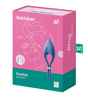 SATISFYER - VIBRATEUR ANNEAU DUELIST GRIS