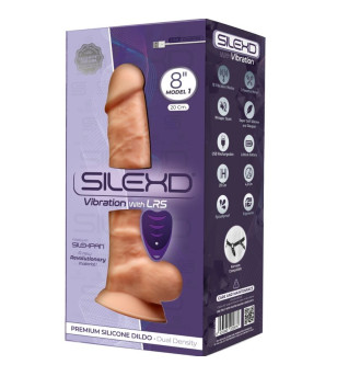 SILEXD - MODÈLE 1 VIBRATEUR PÉNIS RÉALISTE SILICONE PREMIUM SILEXPAN TÉLÉCOMMANDE 20 CM