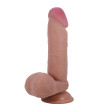 PRETTY LOVE - SÉRIE SLIDING SKIN GODE RÉALISTE AVEC VENTOUSE SLIDING SKIN FLESH 20,5 CM