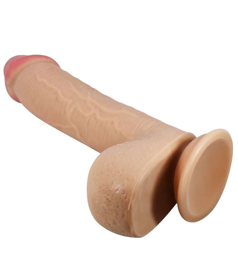 PRETTY LOVE - SÉRIE SLIDING SKIN GODE RÉALISTE AVEC VENTOUSE SLIDING SKIN FLESH 23,4 CM