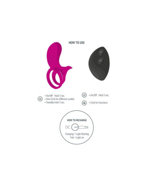 XOCOON - BAGUE STIMULATEUR DE COUPLES FUCHSIA