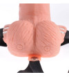 FETISH FANTASY SERIES - HARNAIS RÉGLABLE TÉLÉCOMMANDE PÉNIS RÉALISTE AVEC TESTICULES RECHARGEABLES ET VIBRATEUR 15 CM