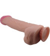 PRETTY LOVE - SÉRIE SLIDING SKIN GODE RÉALISTE AVEC VENTOUSE SLIDING SKIN MARRON 26 CM