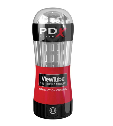 PDX ELITE - STROKER VIEWTUBE CONTROL ASPIRATION TRANSPARENT