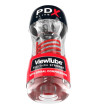 PDX ELITE - STROKER VIEWTUBE 2 SPIRALE COMPRESSION TRANSPARENT