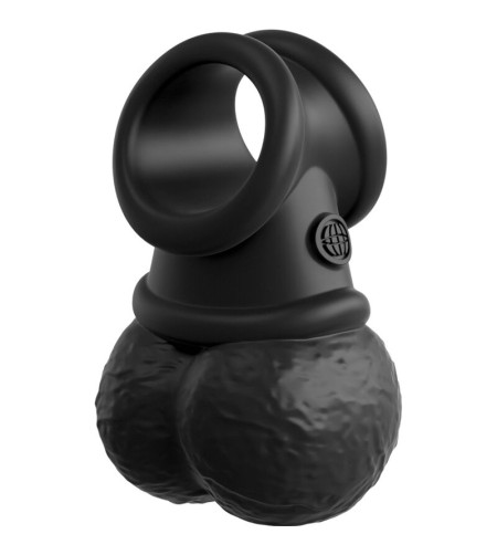 KING COCK - ELITE ANNEAU AVEC TESTICULE VIBRANT SILICONE