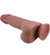 PRETTY LOVE - SÉRIE SLIDING SKIN GODE RÉALISTE AVEC VENTOUSE COULISSANTE PEAU BRUN 20,6 CM